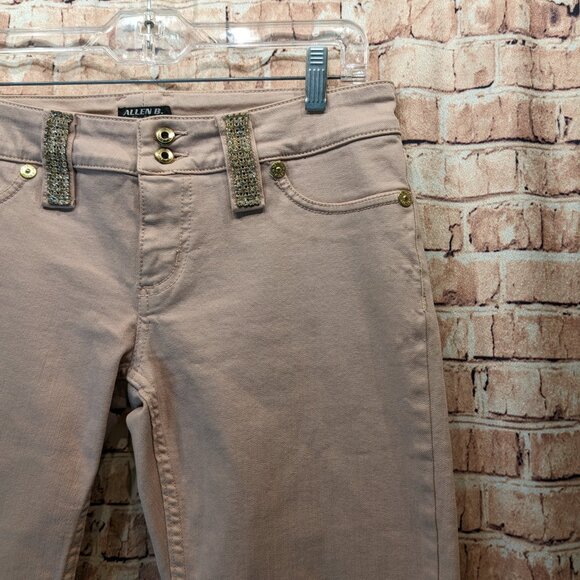 Allen B. By Allen Schwartz Jeans with Rhinestone Beltloops and Pockets Size 29 - Picture 4 of 16